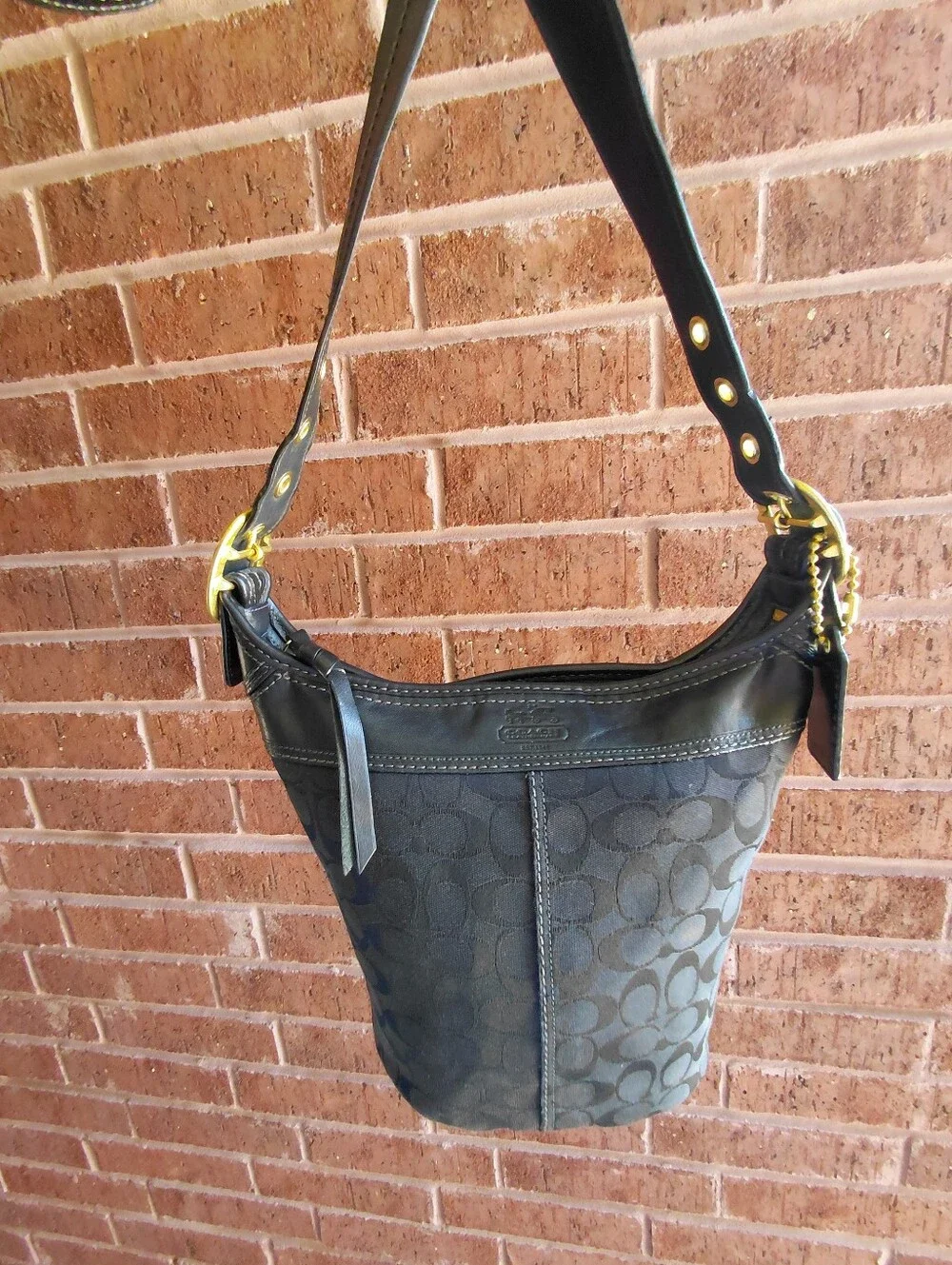 Coach Bleecker Signature Jacquard Duffle Style Bag # 11437